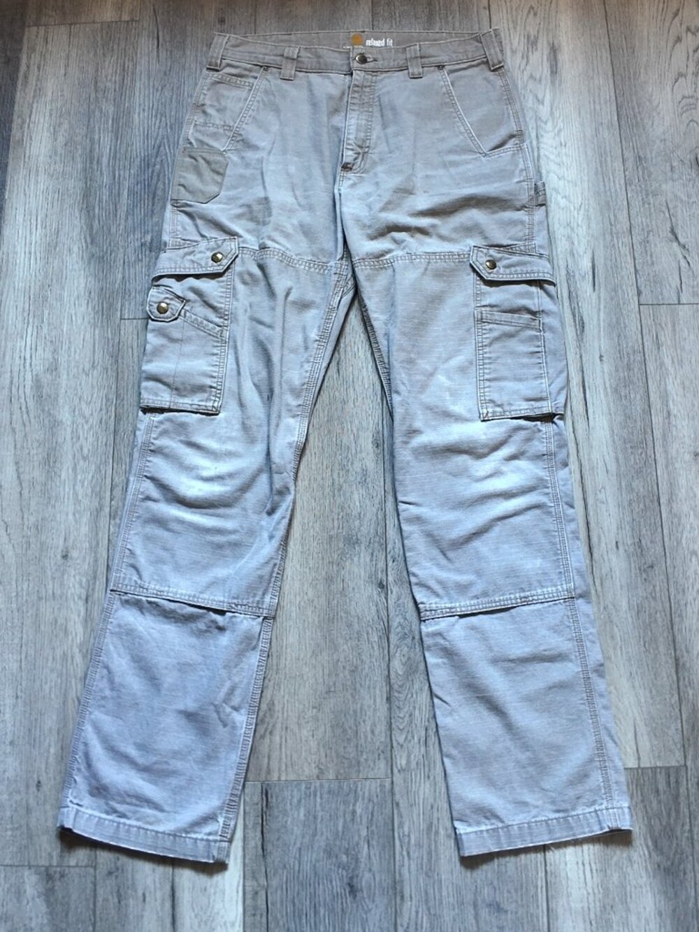 Carhartt B342 Men's  Ripstop Cargo Pants Desert Tan Khaki 34x36 Waist/Inseam
